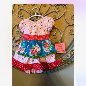 Persnickety Floral Dress - Pink, Blue, Red